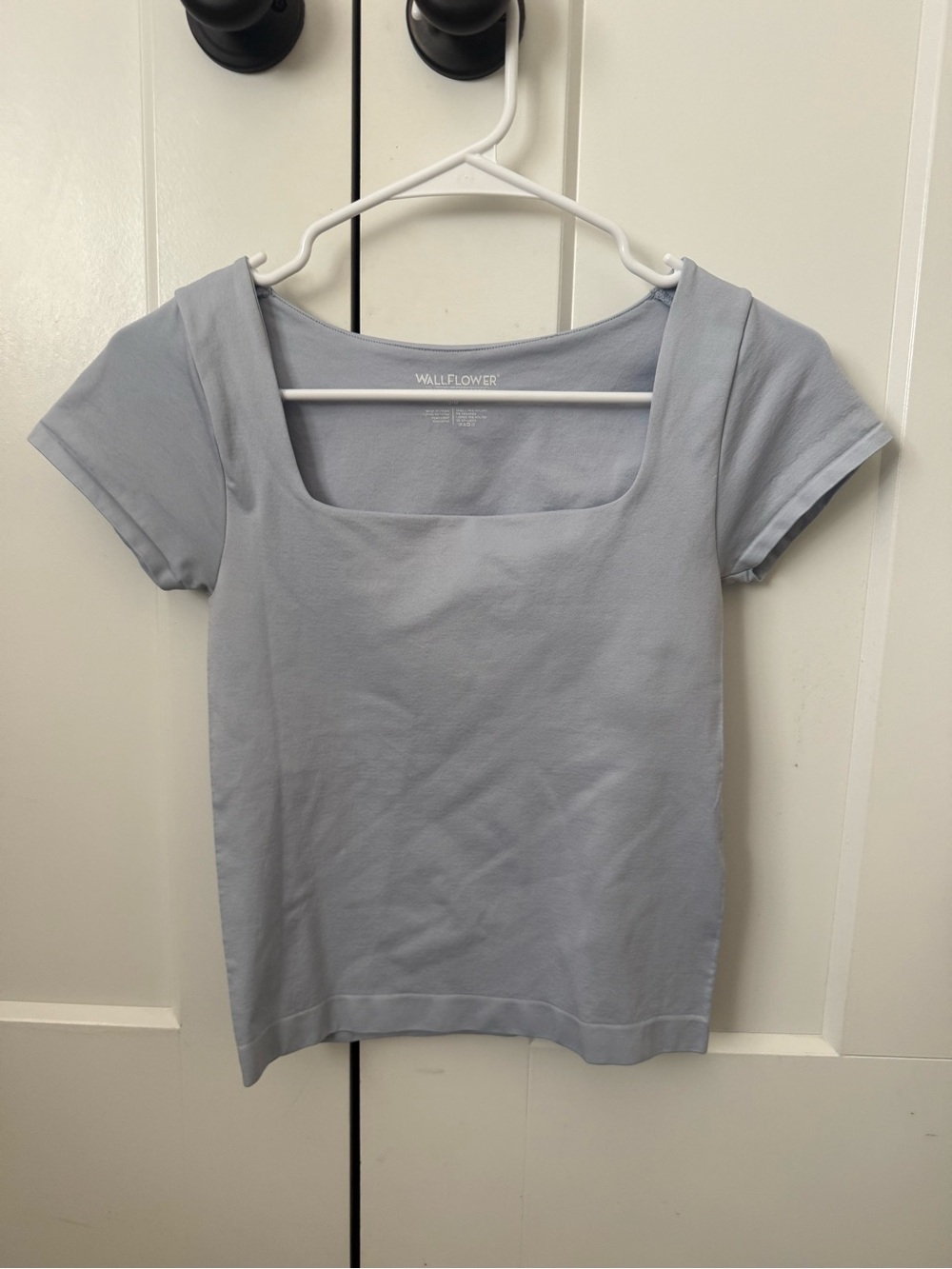 wallflower light purple square neck tee